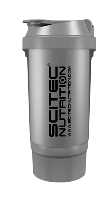 Шейкер Scitec Nutrition Traveller Shaker SILVER 2 in 1 500 ml