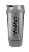 Шейкер Scitec Nutrition Traveller Shaker SILVER 2 in 1 500 ml