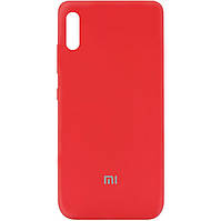 Силіконовий чохол для Xiaomi Redmi 9A | My Colors | мікрофібра всередині | червоний