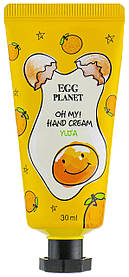 Крем для рук з ароматом цитрусових Daeng Gi Meo Ri Egg Planet Hand Cream Yuja 30 мл (8807779088848)