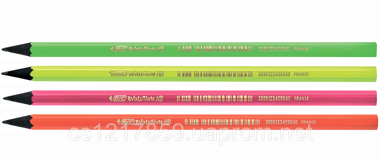 Олівець графітовий BIC EVOLUTION FLUO HB