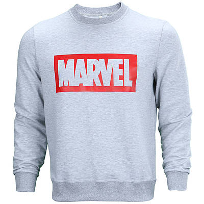 Світшот чоловічий меланж MARVEL з принтом GRI S(Р) 18-205-002