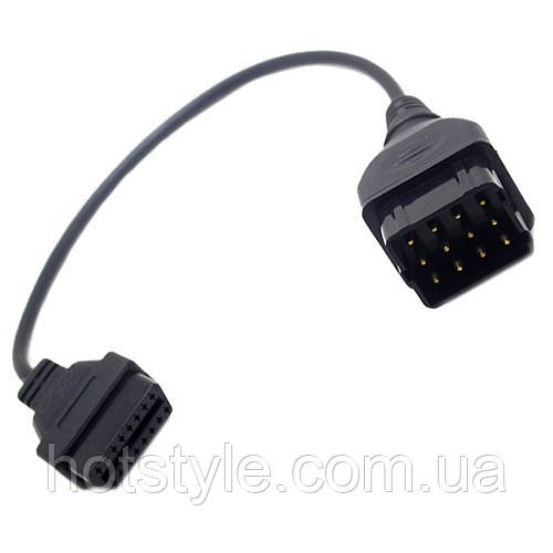 Перехідник з OBD2 16pin мама на GAZ ГАЗ 12pin тато