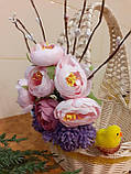 Великодній кошик з декором.Пасхальная корзина. Великодній декор. Кошик для паски., фото 2