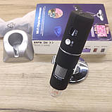 Мікроскоп трихоскоп Kkmoon цифровий бездротовий з Wi-Fi, фото 3