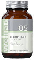 Антиоксидантный и имунный с биофлавоноидами формула С-КОМПЛЕКС БАД Welllab C-COMPLEX 60 капсул GreenWay