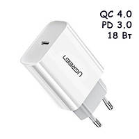 Сетевое зарядное устройство USB Type-C QC4.0 PD3.0 18Вт Ugreen CD137, 103277