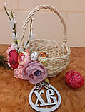 Великодній кошик з декором.Пасхальная корзина. Великодній декор. Кошик для пасти., фото 2