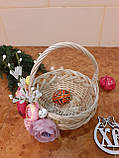 Великодній кошик з декором.Пасхальная корзина. Великодній декор. Кошик для пасти., фото 4