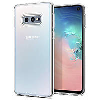 Прозрачный силиконовый чехол на Samsung Galaxy S10E
