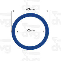 8SP2S Силиконовая прокладка группы SPAZIALE 63X52XH.6,65MM 80SH