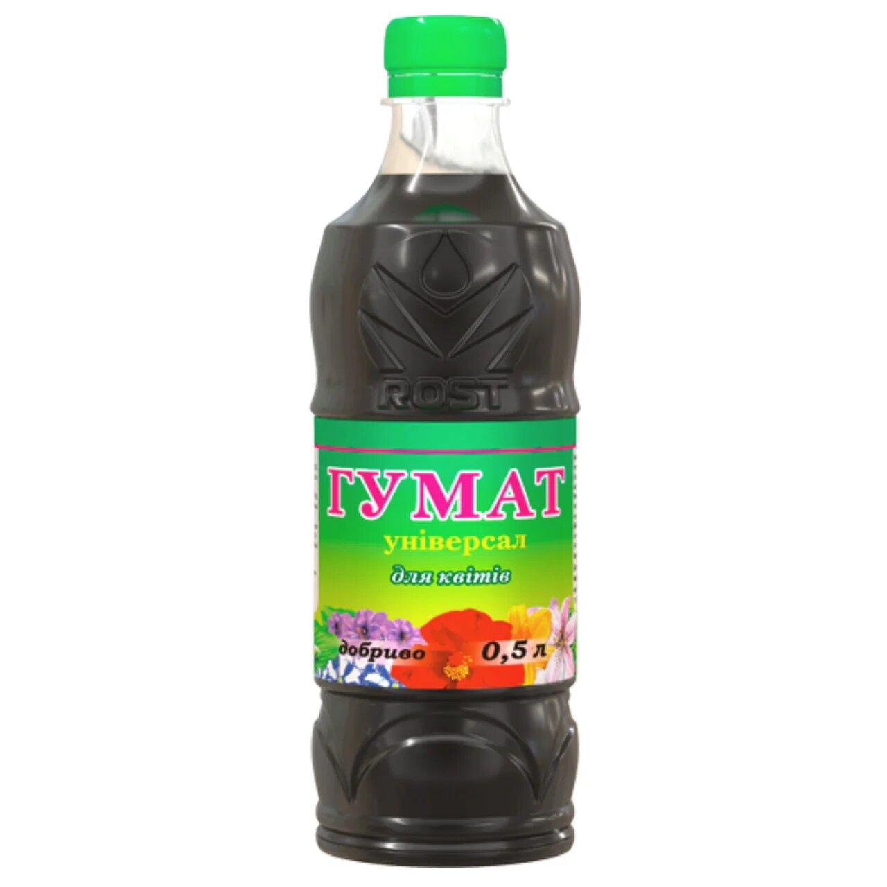 Добриво Rost Гумат для квітів 0.5л, Восор. Термін придатності до 30.06.2026