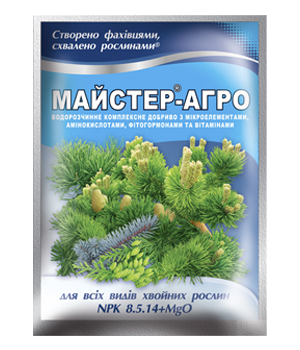 Добриво Майстер-Агро для всіх видів хвойних рослин 25 г, Караван