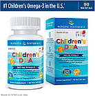Nordic Naturals Children's DHA жувальні кульки 250 мг Omega-3 на порцію, дітям 3-6 років, полуниця, 90 шт, фото 4