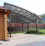Навіс із полікарбонату для автомобіля в сучасному стилі, фото 11