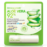 Бальзам для губ с алоэ вера Bioaqua Aloe Vera 92% Refresh & Moisture Moisturizing Repair Lip Balm, 4г