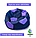 Крісло м'яч «BOOM» 120см бежево-фіолетовий, фото 10
