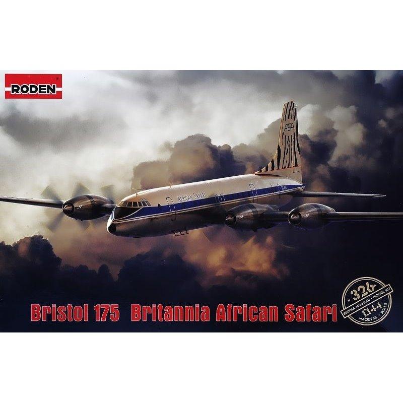 Пластикова модель 1/144 Roden 326 британський пасажирський авіалайнер Bristol 175 Britannia African Safari