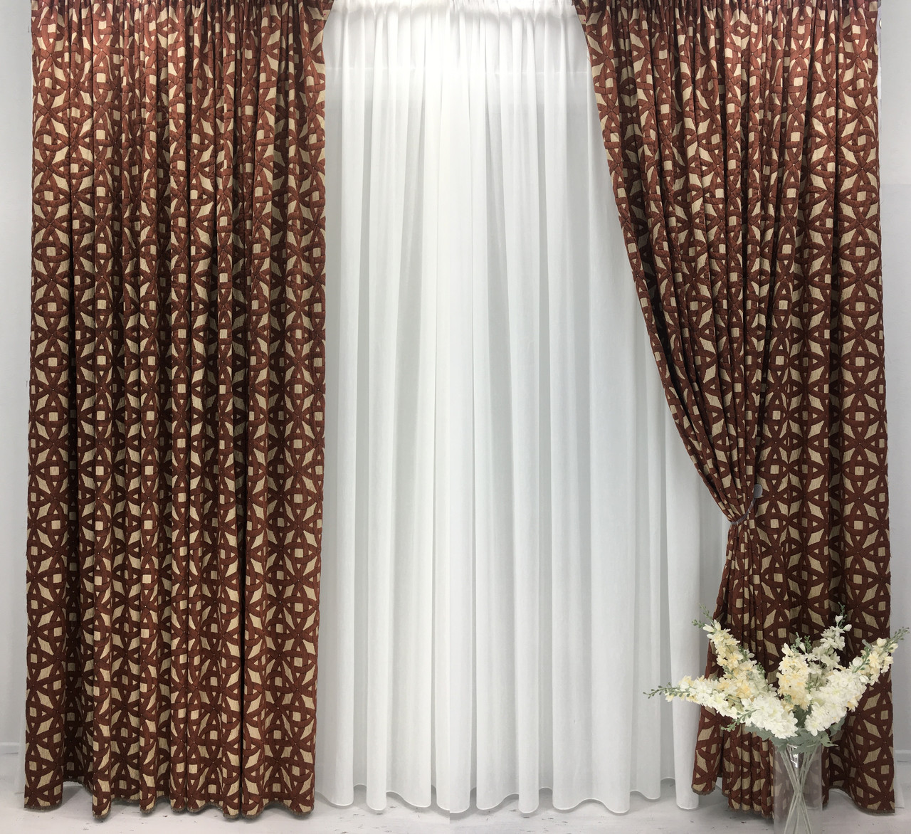 Готові Портьєри "Клермонт", Набивний жаккард