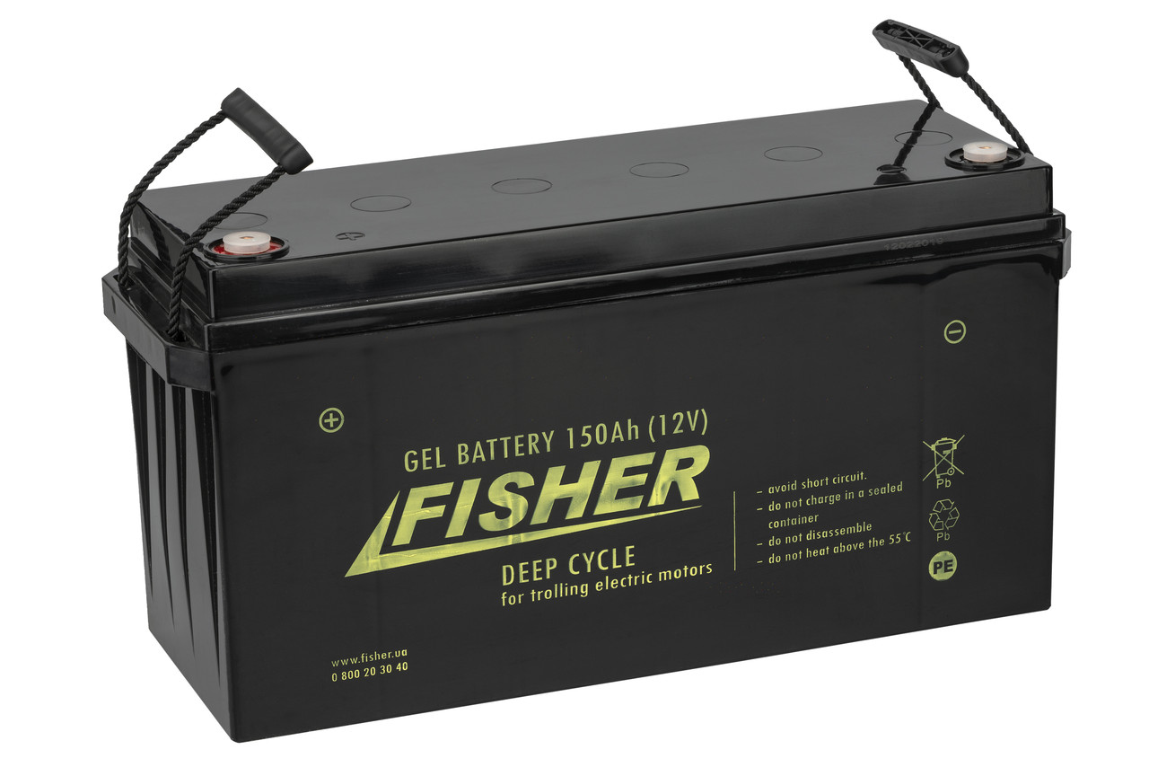 Акумулятор для човнової електромотора Fisher 150AH GEL