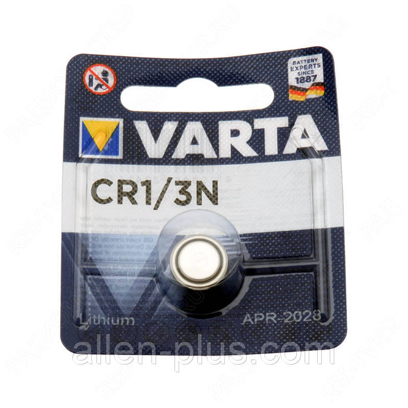 Батарейка літієва VARTA Lithium CR1/3N 1pc BLISTER CARD