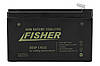 Акумулятор для ехолоту Fisher 12AH AGM. Купити тяговий акумулятор для садового розбризкувача, фото 3