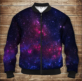 Бомбер з 3D принтом на тему Космос Меджик Дорослі і Дитячі розміри ВСІ Розміри