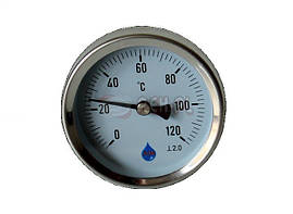 Біметалевий термометр SD Ø63 0-120 °C L — 40 мм