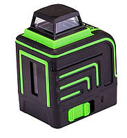 Рівень лазерний MASTERTOOL 30-1906, H360+V, 2 лазерні головки GREEN, 0.2 мм/м, 10м, Li-ion, сумка, фото 2