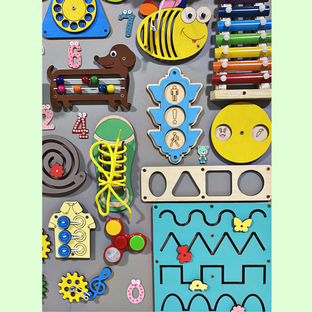 Развивающая Доска Размер 60*80 См. Бизиборд для Детей "Ферма" 58 ...