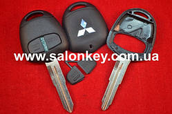 Корпус ключа Mitsubishi Outlander, Lancer, 2 кнопки Лезо MIT11R