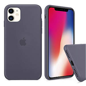 Чохол накладка xCase для iPhone 11 Silicone Case Full lavender gray