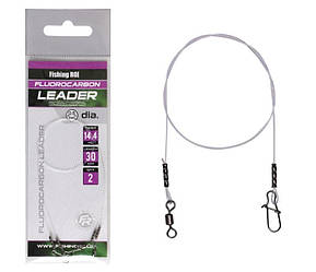 Повідець Fishing ROI FLUOROCARBON LEADER ø0,40мм 25см 10.5 кг 2шт.