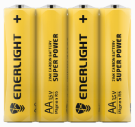 Батарейки ENERLIGHT SUPER POWER AA 1.5 V 820mAh. BLI 4 (комплект 4 шт.)