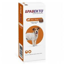 Бравекто 250 мг Жувальна таблетка для захисту від кліщів і бліх собак 4,5 -10 кг, 1 табл. ОРИГІНАЛ