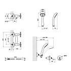 Двохвентильний змішувач латунний для душу колір хром Q-tap Liberty CRM 363, фото 2