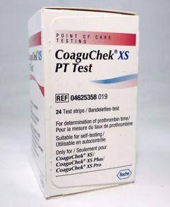 Тест-смужки CoaguChek XS PT Test (Коагучек ИксЭс) для визначення МНВ, 24 шт., фото 2