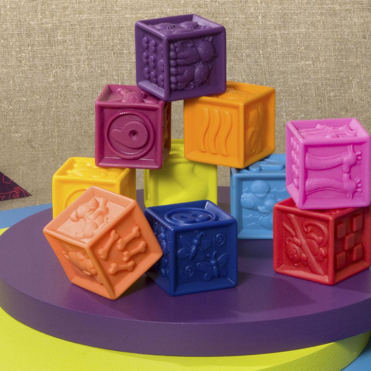 Развивающие силиконовые кубики Battat Посчитай-ка! BX1002Z - фото 6 - id-p1363005224