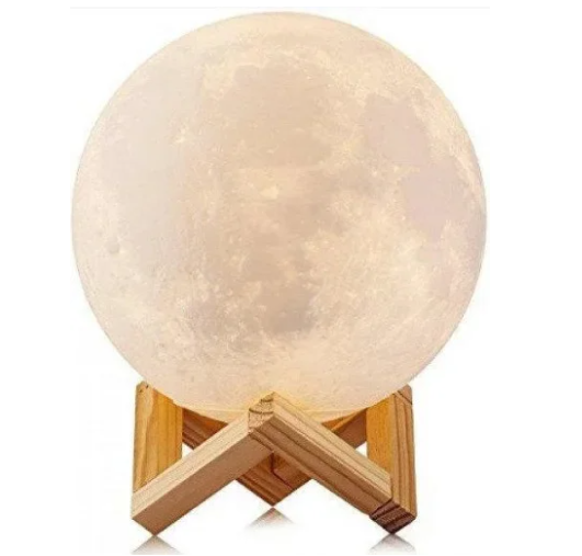 Нічник Місяць 3D Moon Lamp Жовтий (KG-1612)