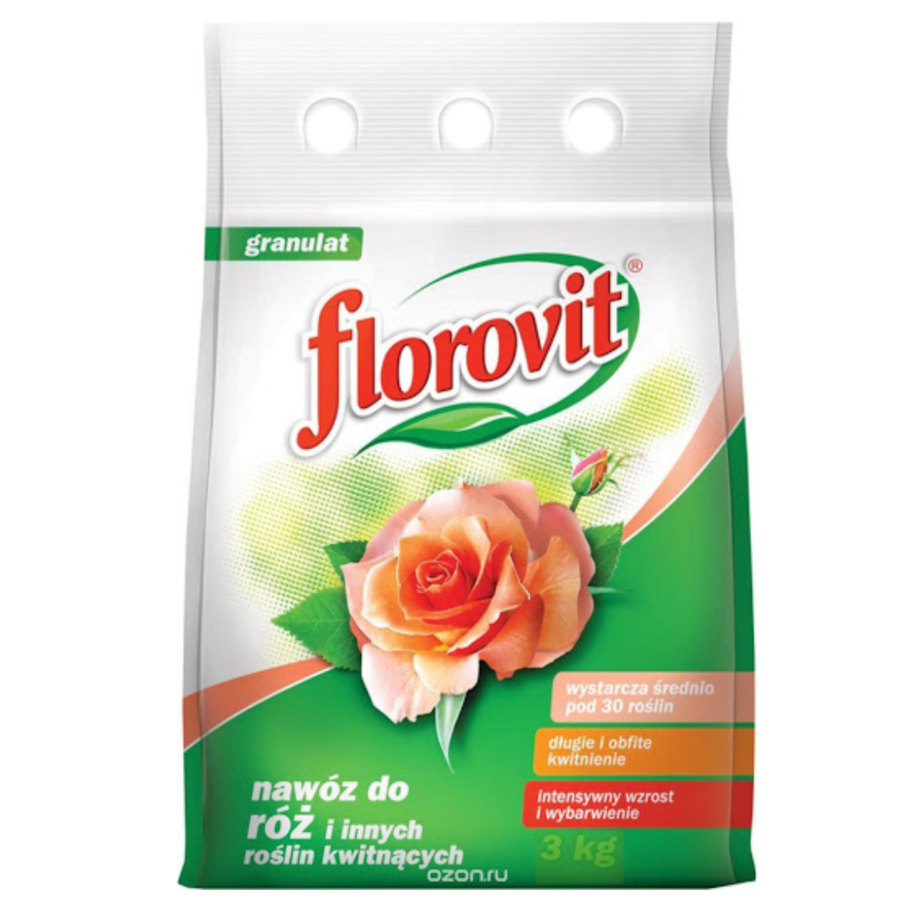 Добриво Florovit для троянд та інших квітучих рослин 3 кг