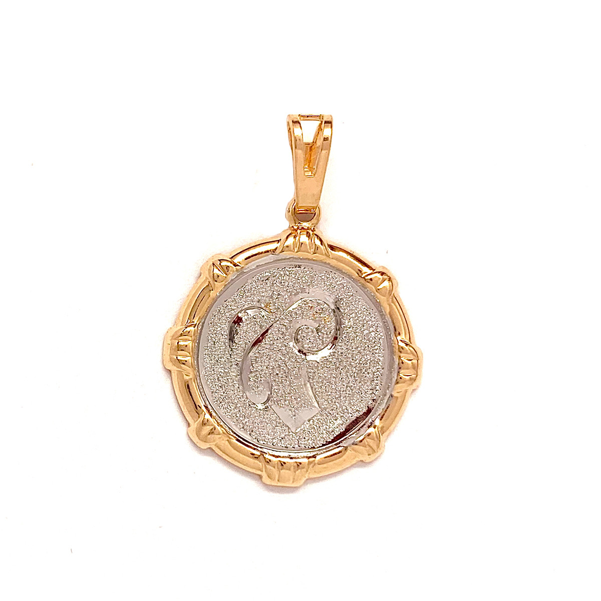 Підвіска Xuping знак Зодіаку "Овен" з медичного золота, позолота 18K+родій, 42464 (1)