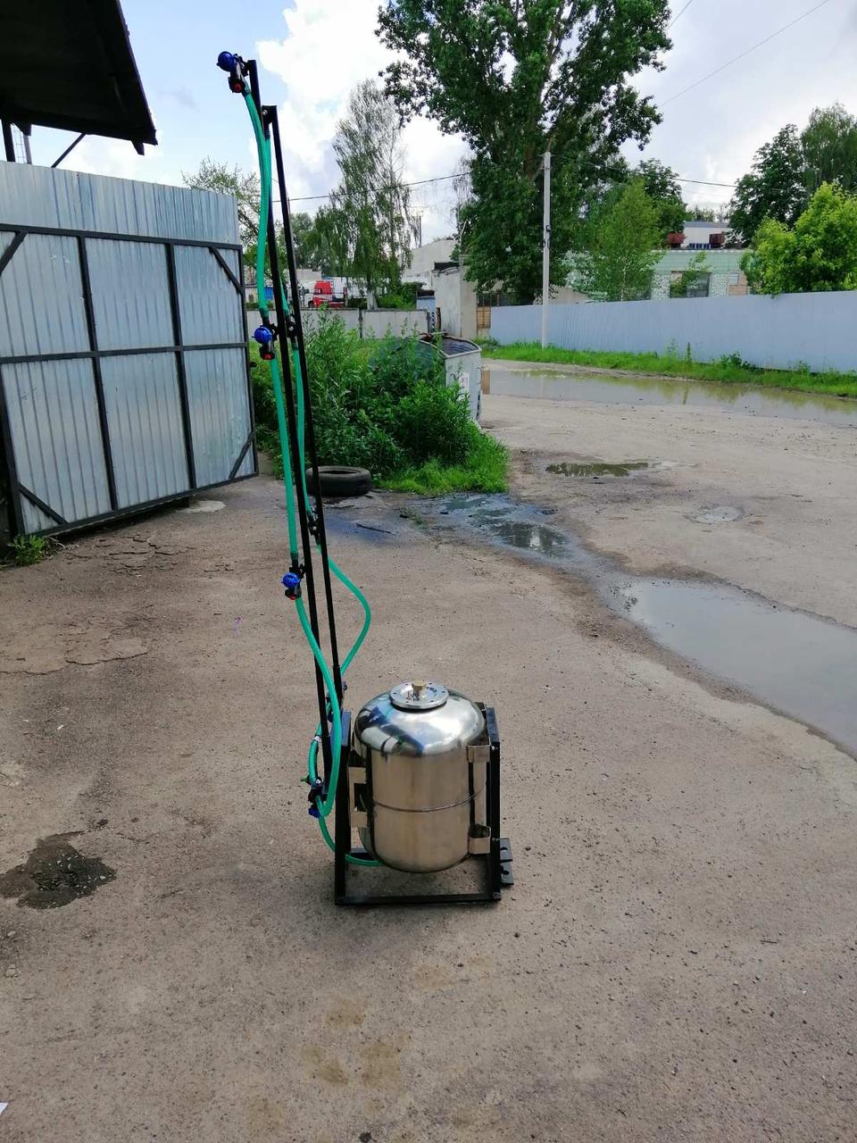 Обприскувач для мотоблока Бут 50 л (неіржавка сталь, з компресором), фото 1