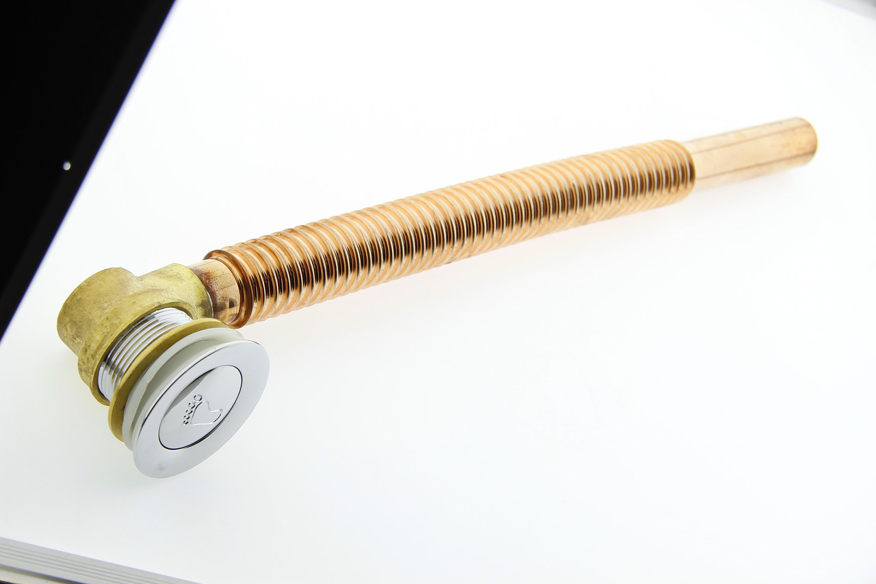 Донный клапан латунь с латунной гофрой, сифон для душевой кабины ( ПУ 01ЛГ ) - фото 3 - id-p1363111335