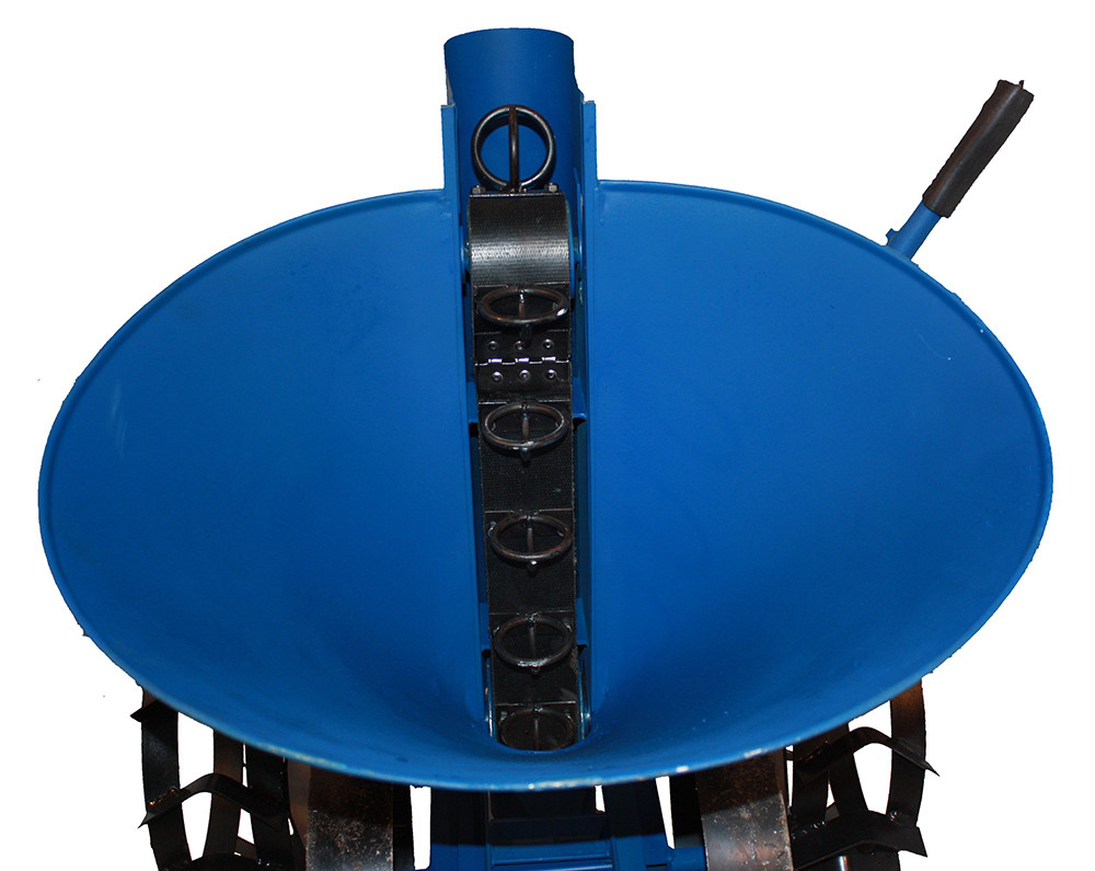 Картофелесажалка ременная АПК 3 (регулировка шага, с транспорт. колесами, 20 л) Премиум - фото 5 - id-p385616668