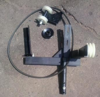 Перехідник під роторну косарку (комплект на вал відбору потужності з чавунним роликом) "Преміум"