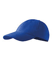 Кепка с козырьком Malfini 6P, бейсболка мужская или женская, шестинклинка, синий
