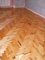 Циклювання фарбованих підлог у Запоріжжі. Підготовка під лакування.