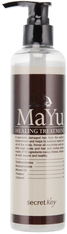 Лікувальна маска для волосся з екстрактом волоського горіха Secret Key Mayu Healing Treatment 245 мл