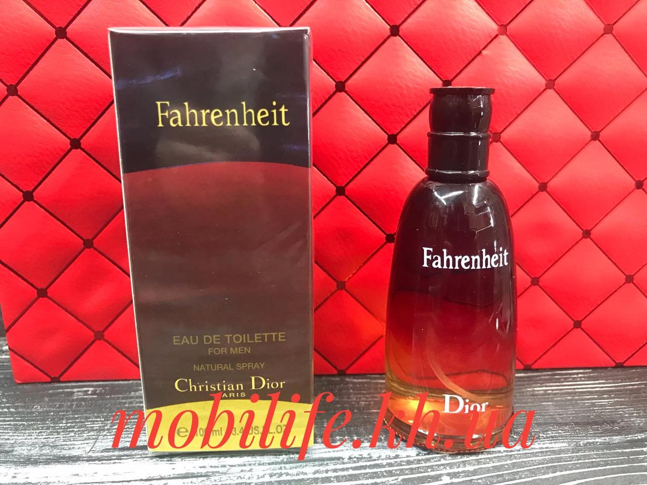 Чоловіча туалетна вода Christian Dior Fahrenheit 100ml ( Крістіан Діор Фаренгейт )Висока Якість/