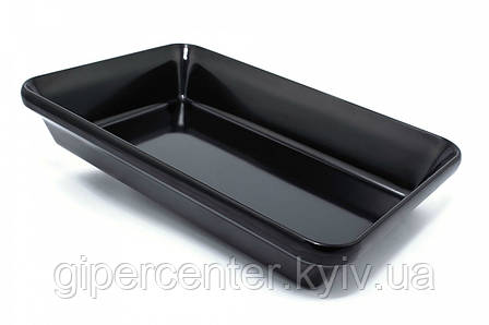Блюдо для викладки продуктів з меламіну, 30×19.5 x 5.5 см, чорне, фото 2